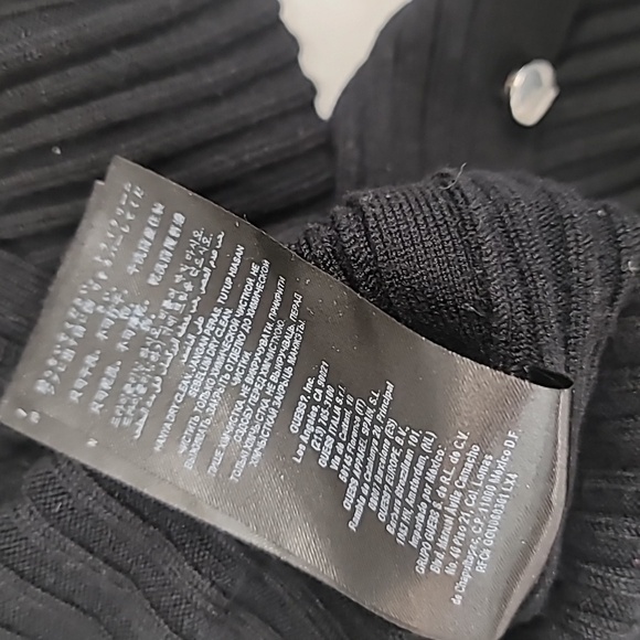 Guess ribbed knit  Body con long sleeves  midi dress - Picture 7 of 8